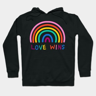 Love wins rainbow Hoodie